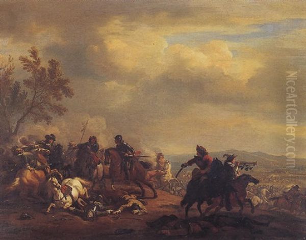 A Military Skirmish - view 1