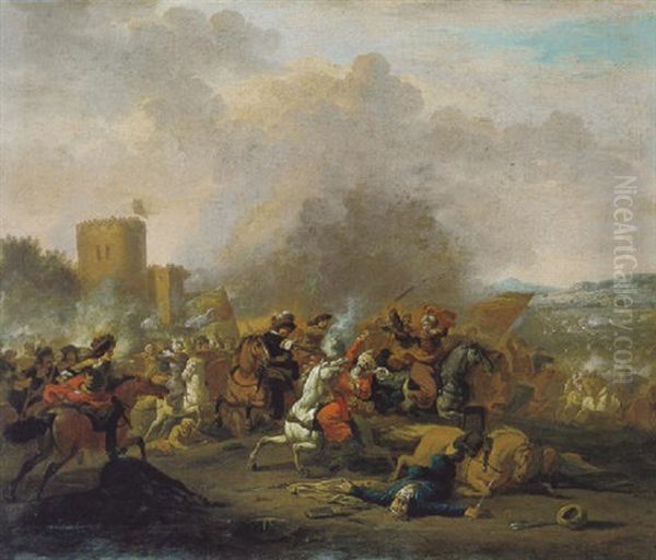 Reitergefecht Zwischen Kaiserlichen Und Turken - view 1