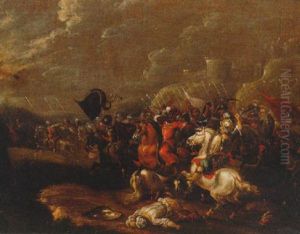 A Cavarly Battle Between Turks And Christians