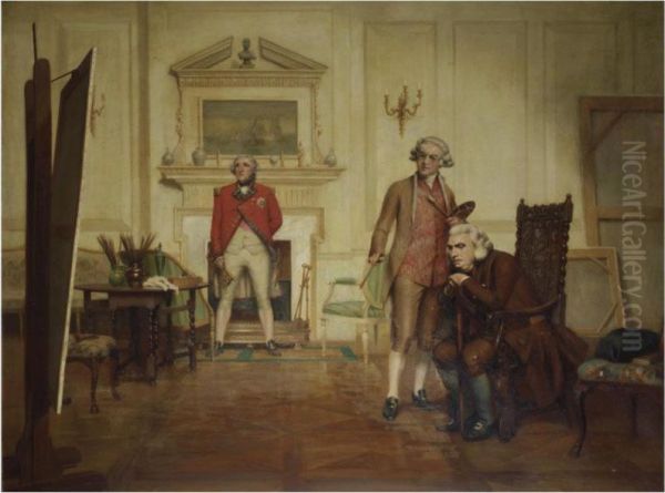 Sir Joshua Reynolds' Studio: A Visit From Dr. Johnson - view 1