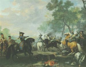 Guillaume Iii D'orange Menant La Charge De La Cavalerie