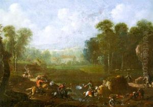 Landschap Met Strijdende Ruiters