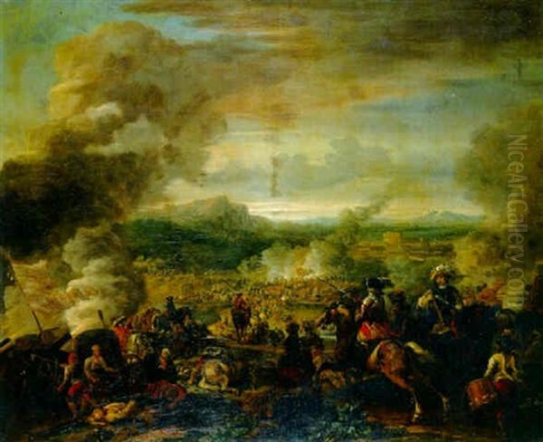A Calvary Battle In A Valley - view 1