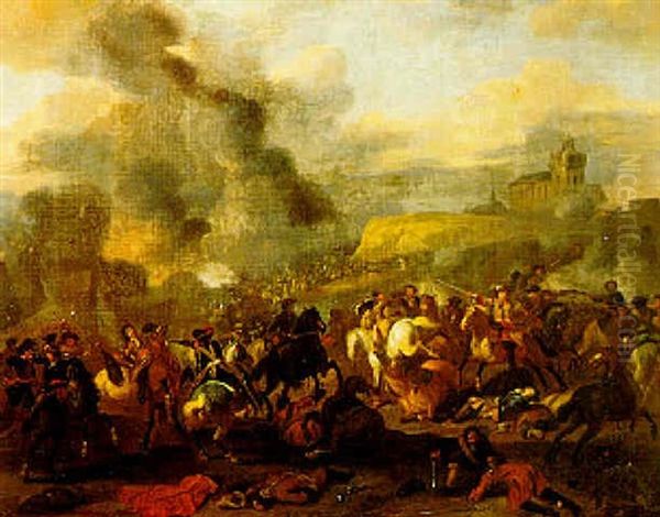 A Cavalry Battle Near Dinant - view 1