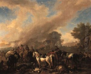 Soldiers Sacking A Village