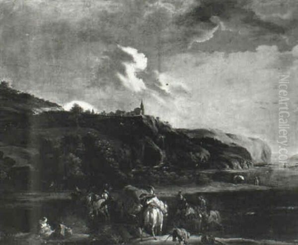 Landscape With Travellers And A Wagon - view 1