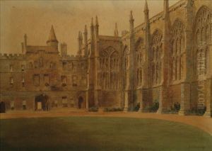 Cathedral Courtyard by Francis Philip Barraud