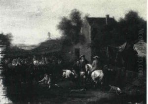 Cavalry Outside A Tavern