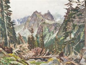 A Motif From The High Tatras by Antonin Hudecek