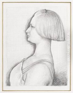 Junge Frau by Francois Emile Barraud