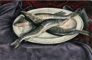 Les Brochets by Francois Emile Barraud