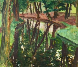 Landscape With A River by Antonin Hudecek