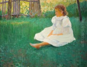 Girl In The Garden by Antonin Hudecek