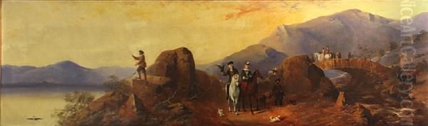 A Sporting Scene In The Highlands - view 1
