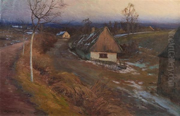 Early Spring In The Village - view 1