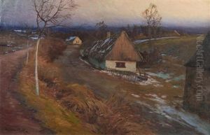Early Spring In The Village by Stanislav Hudecek