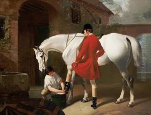 Master And His Groom by Henry Barraud