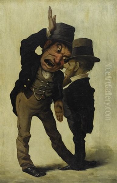 A Political Debate Between Two Irishmen (the Democratic Mold Illus.) - view 1