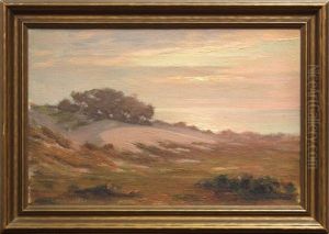 Sunset Over Field by Charles Bradford Hudson