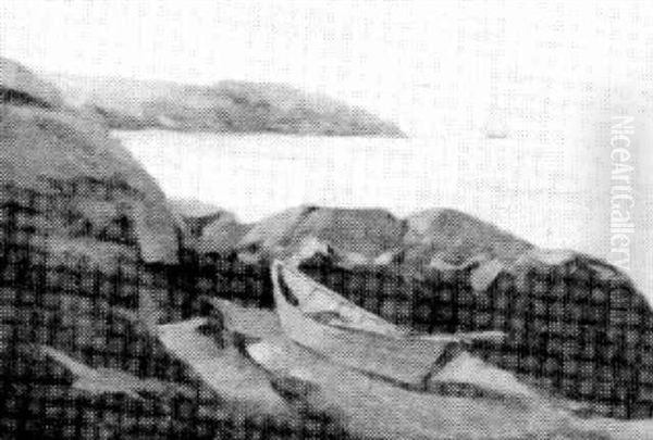 Inlet With Beached Dory - view 1