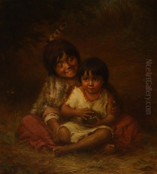 Children With A Bird"s Nest - view 1