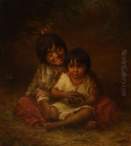 Children With A Bird"s Nest Children With A Bird"s Nest