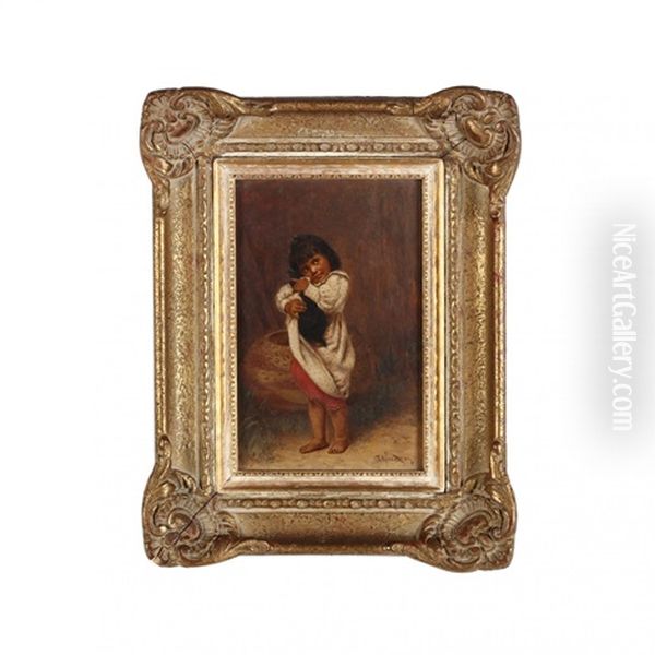 #182 "johnson Child With Cat - view 1