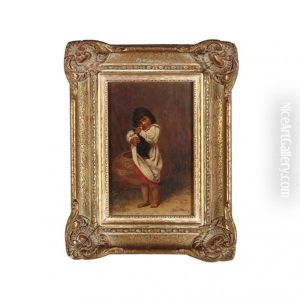 #182 "johnson Child With Cat #182 "johnson Child With Cat