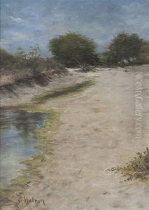 Russian River Scene On Sand Bar #1w Russian River Scene On Sand Bar #1w