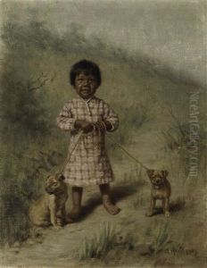 Greenie With Two Yellow Puppies