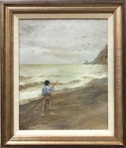 Young Boy On The Shore by Grace Carpenter Hudson