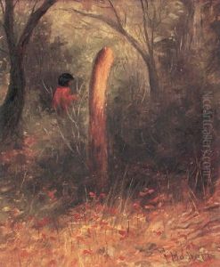 An Indian In The Woods