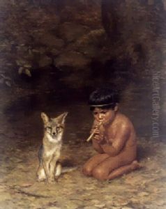 Boy With Fox by Grace Carpenter Hudson