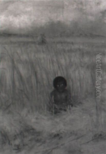 Child In A Field - view 1