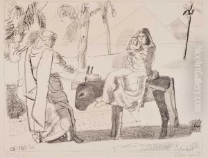 "la Fuite En Egypte" by Maurice Barraud