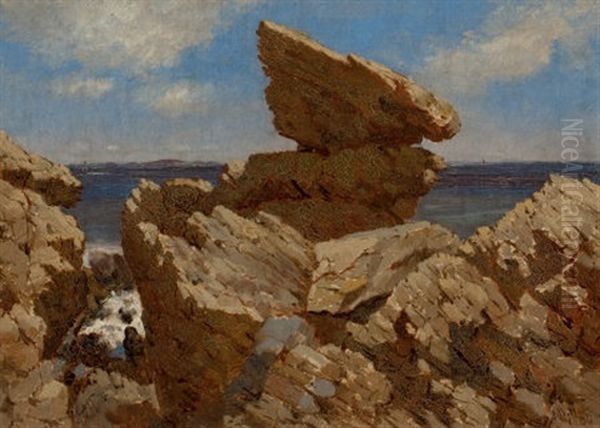 Rocky Cove With Balancing Rock - view 1