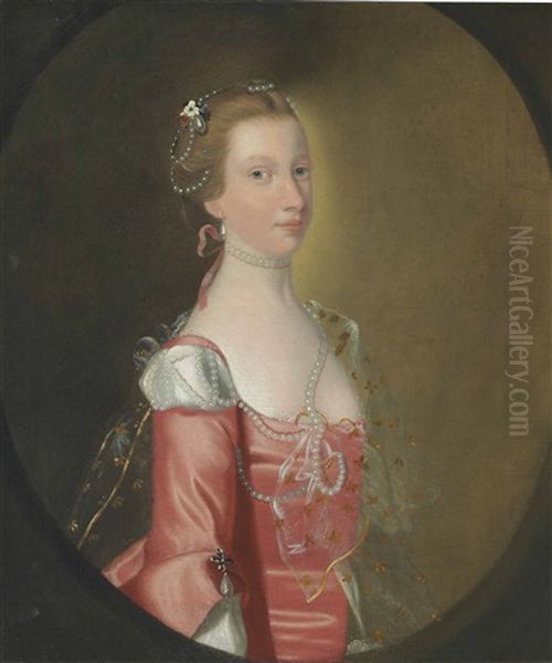 Portrait Of A Lady, Traditionally Identified As Mary Barrett, Half-length - view 1