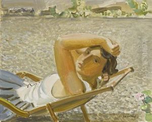 Petite Figure En Jardin by Maurice Barraud