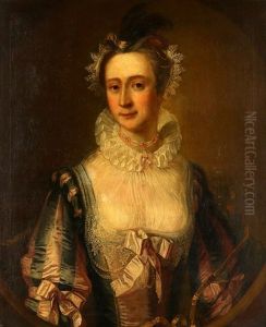 Portrait Of A Lady, Traditionally Identified As Lady Frances Hanbury Williams (1709-1781), Half-length, In Van Dyck Costume