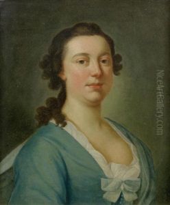 Portrait Of Lady, Traditionally Identified As The Daughter Of The Earl And Countess Of Castlemaine, Bust-length, In A Blue Dress