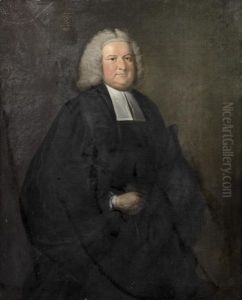 Portrait Of Rev. Griffiths, Three-quarter-length, In Clerical Robes, Before A Curtain