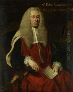 Bildnis Des Sir Edward Simpson Dean Of The Arches by Thomas Hudson