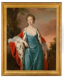Portrat Einer Dame Aus Dem Englischen Hochadel (prinzessin Maria Von Grosbritannien Und Irland, Landgrafin Von Hessen-kassel?)