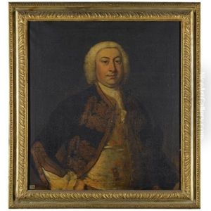 Portrait Of A Gentleman, Possibly Henry Reginald Courtenay (1714-1763) by Thomas Hudson
