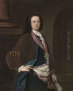 Portrait Of A Gentleman With A Masonic Medallion