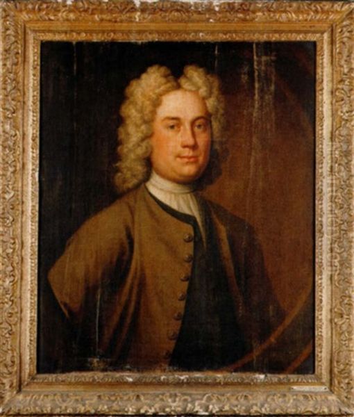 Portrait Of The 5th Thomas Pemberton In Brown Coat, White Waistcoat And Cravat - view 1