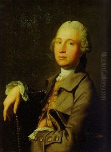 Portrait Of A Gentleman (mr. Erskine?) Wearing A Gold Brocade Waistcoat Portrait Of A Gentleman (mr. Erskine?) Wearing A Gold Brocade Waistcoat