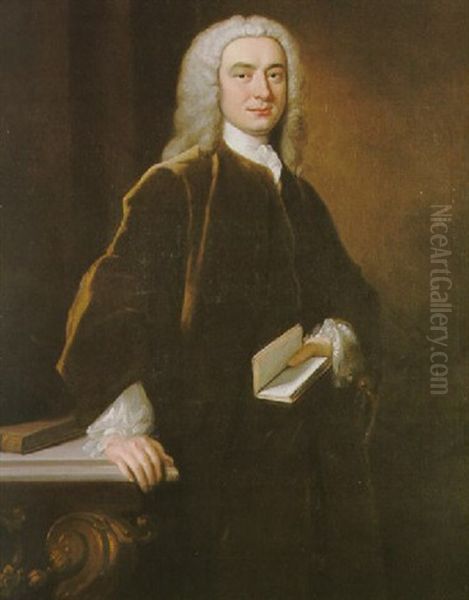 Portrait Of Benjamin Heath Of Exeter, Wearing Dark Ochre Coat - view 1