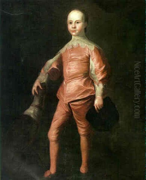 Portrait Of A Young Gentleman With His Whippet - view 1