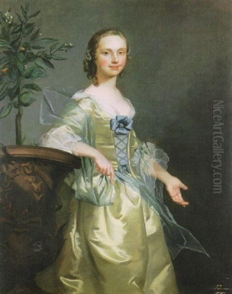 Portrait Of A Lady, Said To Be Lady Isabella Courtenay, Mrs Andrews - view 1